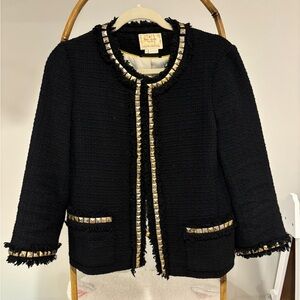 Kate Spade black jacket with bronze studs accents